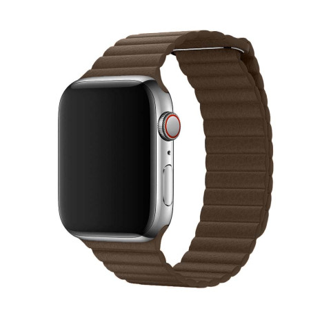 Кожаный ремешок Leather Loop для Apple Watch 42/44/45mm Dark brown Кожаный ремешок Leather Loop для Apple Watch 42/44/45mm Dark brown